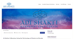 Desktop Screenshot of adishakticenter.com