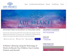 Tablet Screenshot of adishakticenter.com